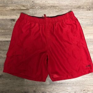 Champion Men’s Red Swim Trunks, Size L